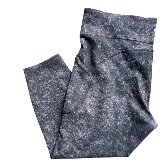 Lululemon Invigorate High Rise Tight 25” Dusky Lavender Denim Wash Cropped - Picture 1 of 6